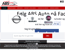 Tablet Screenshot of abs-auto.dk